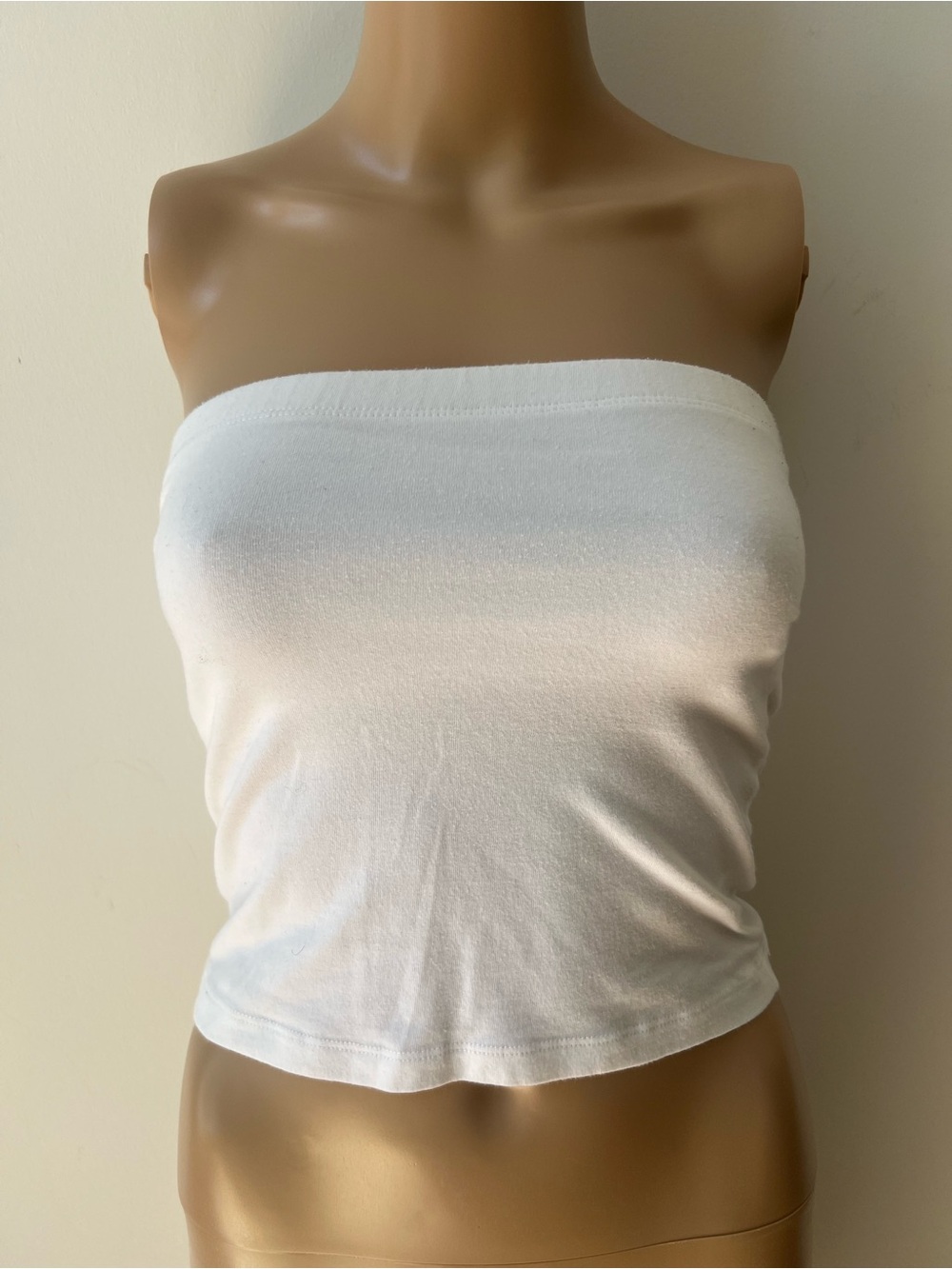 Zenana Outfitters White Strapless Bandeau Tube Top
